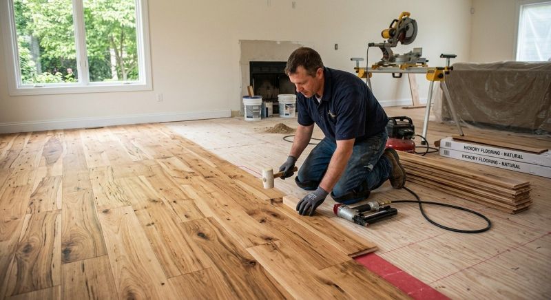 Hickory Floor Installation in Manassas, VA
