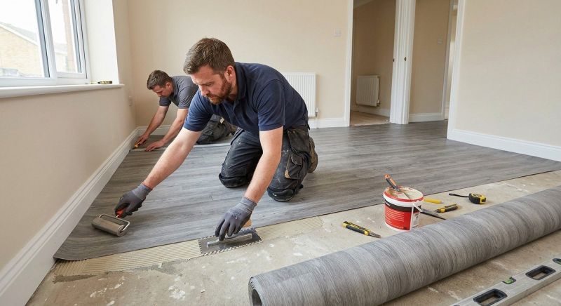 Sheet Linoleum Installation in Frisco, TX