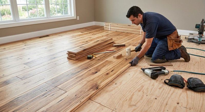 Hickory Floor Installation in Austin, TX
