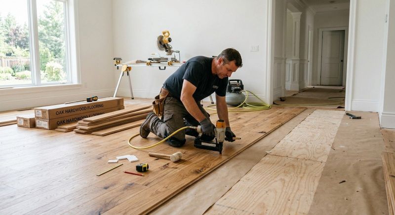 Oak Floor Installation in Fort Worth, TX