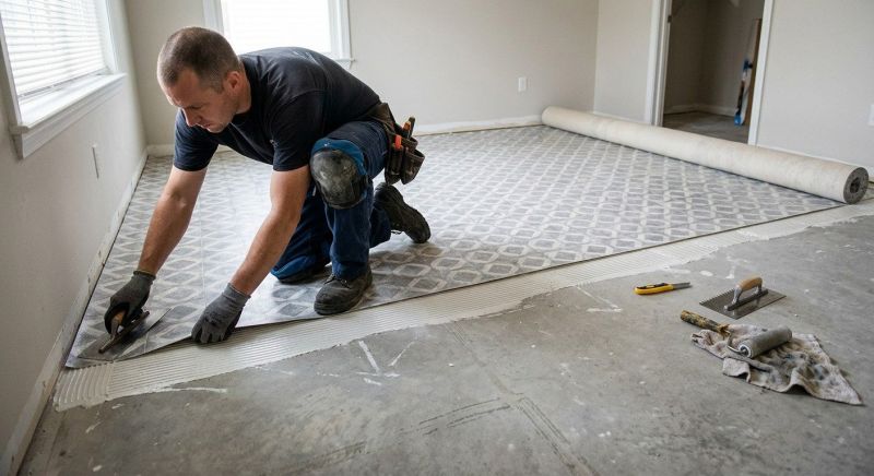 Sheet Linoleum Installation in Manassas, VA